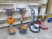 4 x Assorted Branded Floor Polishers to Include: 2 x Taski, 1 x Panda & 1 x Excel 20.