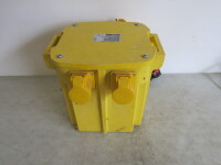 110v Transformer, 3 x Oulets, 2 Small 1 Large Model PT5000-3, (5000KVA), S/N 018995