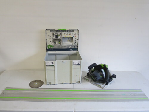 Festool Plunge-cut saw TS 55 FEBQ-Plus, 240V with Guide Rail FS 1400/2.