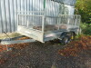 Wessex Trailers Twin Wheel Trailer with Half Cage Sides, Bed Size 3.8m x 1.9m, GW2600kg, S/N 3152288. - 3