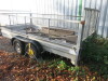 Wessex Trailers Twin Wheel Trailer with Half Cage Sides, Bed Size 3.8m x 1.9m, GW2600kg, S/N 3152288. - 7