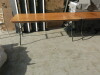 12 x 1.80 (6') Folding Wood Trestle Tables. - 5