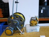 1 Large Hozelock Reel & Hose, 1 x Small Hozelock Reel & Hose with Assorted Accessories.