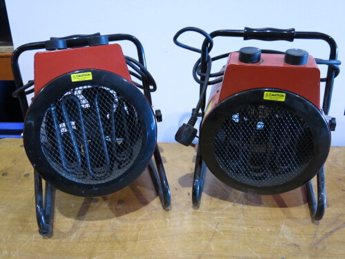 2 x Clarke Devil 7003 Electric Fan Space Heaters.