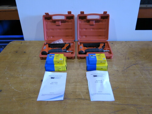 2 x Tacwise Pneumatic Staple Guns & 4 Boxes of Staples.