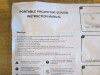 Portable Projector Screen in Case (Unused). - 2