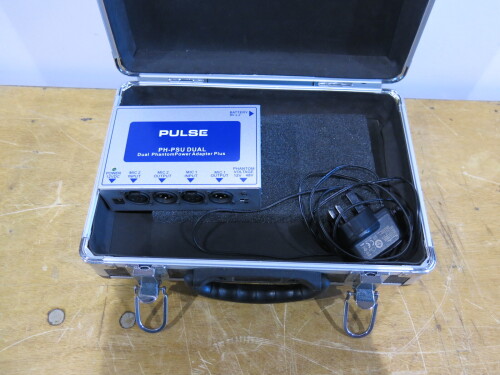 Pulse PH-PSU Dual Phantom Power Adaptor Plus in Flight Case.