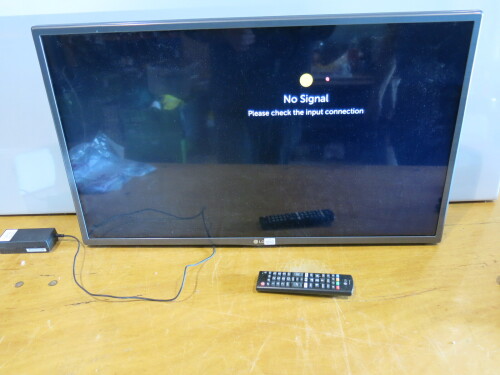 LG 32" TV, Model LH590U with Remote & Power Supply.