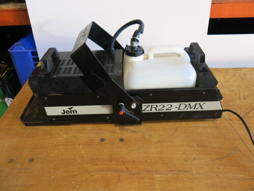 2 x JEM ZR22 DMX Fog/Smoke Machines in Case (1 x A/F).