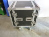 Flight Case Containing Sound System Including: 2 x QSC Powerlight 4, 2 Channel 4000w Professional Amplifiers, Nexo PS15 & Citronic Z44R Zone Mixer. - 7