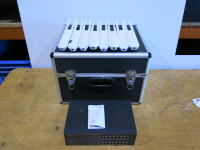 Flight Case Containing 2 x TP Link 8 Port Switches & 8 x UniFi AC Mesh Aerials.