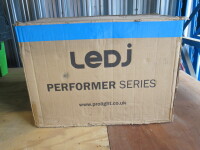 Box of 4 Prolight LEDJ Performer Series RGBWA 18 LED Programmable Light.