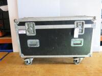 540mm x 1020mm x 390mm Flight Case on Wheels.