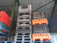 24 x Collapsible Side Heavy Duty Plastic Stacking Storage Crates. Size 1.2m x 1m.