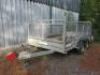 Wessex Trailers Twin Wheel Trailer with Half Cage Sides, Bed Size 3.8m x 1.9m, GW2600kg, S/N 3152288. - 2