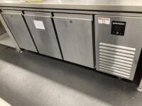 Precision MCU311 Mobile Triple Door Stainless Steel Refrigerator, S/N 185445, YOM 2021.