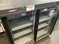 Gamko LG3/250SD Double Sliding Door Under Counter Drinks Display Refrigerator, S/N 202129000174, YOM 2021.