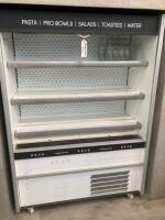 Williams R125-WCN-R2 Slimline Mobile Refrigerated Multideck Display Sandwich Deli Display with Security Night Shutter, S/N 2105/922182, YOM 2021.