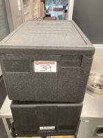 2 x Cambro Insulated Storage Boxes