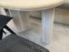 4 x Custom Built & Designed Café Beechwood Tables and 2 x Matching Stools. - 2