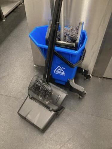 Quantity of Cleaning Products, Complete with Mop & Bucket, Dustpan & Brush.