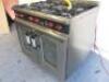 Viscount Catering MV M Line Plus Gas 6 Ring 2 Door Convection Cooking Range. Size H95 x W90 x D90cm. - 3