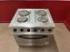 Olis Electric 4 Ring Hob Cooking Range, 3 Phase. Size H66 x W80 x D70cm. - 2