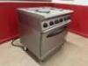 Olis Electric 4 Ring Hob Cooking Range, 3 Phase. Size H66 x W80 x D70cm. - 3
