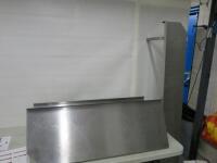 3 x Stainless Steel Wall Shelves to Include: 1 x 1.8m x 30cm & 2 x 1.1m x 40cm.