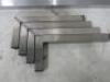 Stainless Steel Shelf with Brackets, Size 2.5m x 15cm. - 2