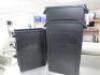 3 x Rubbermaid Bins (Black).