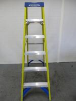 Werner Fibreglass 5 Tread Platform Step Ladder.