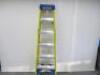 Werner Fibreglass 5 Tread Platform Step Ladder. - 3