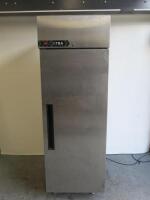 Xrta by Foster Single Door Fridge, Model 33-185. Size H198 x W67 x D84cm.