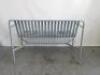 Hay Palissade 2 Seater Galvanised Steel Outdoor Bench, Size H80 x W125 x D70cm. Comes Hay with Quilted Cushion and Pad Cushion. - 4