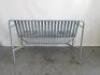 Hay Palissade 2 Seater Galvanised Steel Outdoor Bench, Size H80 x W125 x D70cm. Comes with Hay Quilted Cushion and Pad Cushion. - 4