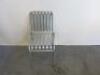 4 x Hay Palissade Outdoor Chairs in Hot Galvanised Steel, Size H80cm. Comes with 4 x Hay Palissade Seat Pad Cushion in Green. - 7