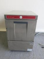 Hobart Bar Aid Commercial Stainless Steel Under Counter Front Loading Glass Washer, Model 100-10N. Size H70 x W46 x D59cm.