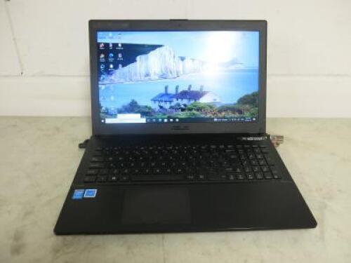 Asus 15" Laptop, Model P2520L . Running Windows 10 Pro, Intel Core i5-5200 CPU @2.20Ghz, 4.00GB RAM,185GB HDD. Comes with Power Supply.