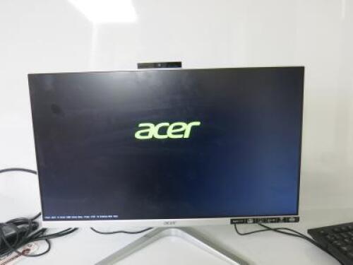 Acer Aspire 24" All-In-One PC, Model C24-865 with Webcam. Running Windows 10 Home. Intel Core i5-8250, CPU 1.60Ghz, 8GB, 930GB.