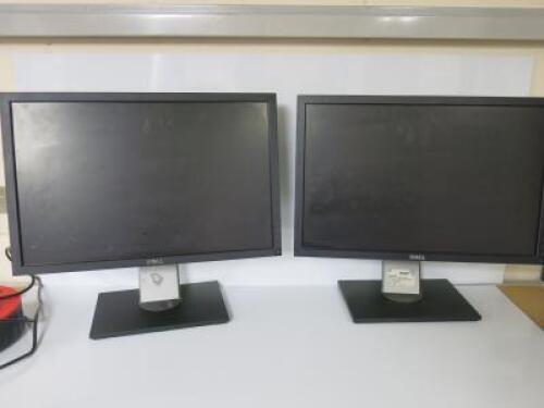 2 x Dell 22" LCD Monitors, Model P2210F.