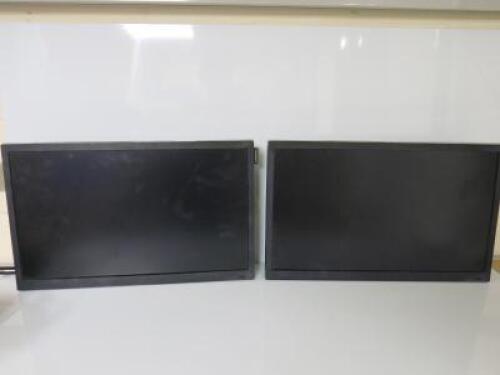 2 x Samsung 22" Monitors, Model LH22DBD, DOM 04/16. Requires Wall Bracket.