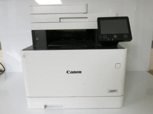 Canon i-SENSYS Multi Function Colour Printer, Model MF742Cdw. Meter/Count: Colour 3657, Black 742, Total 4337.