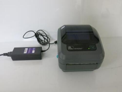 Zebra GK420d Label Printer. Comes with Power Supply.