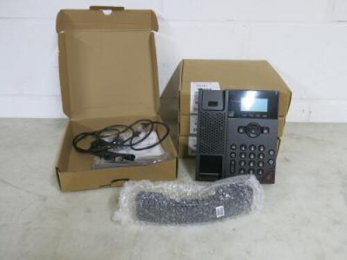 4 x Boxed Poly VVX 450 VoIP Handsets