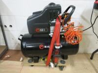 Richmond Air Compressor with 50L Air Tank, Appears Unused.