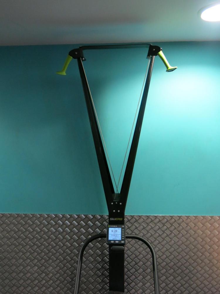 Concept 2 SkiErg Upright Rower with Platform and PM5 Control.