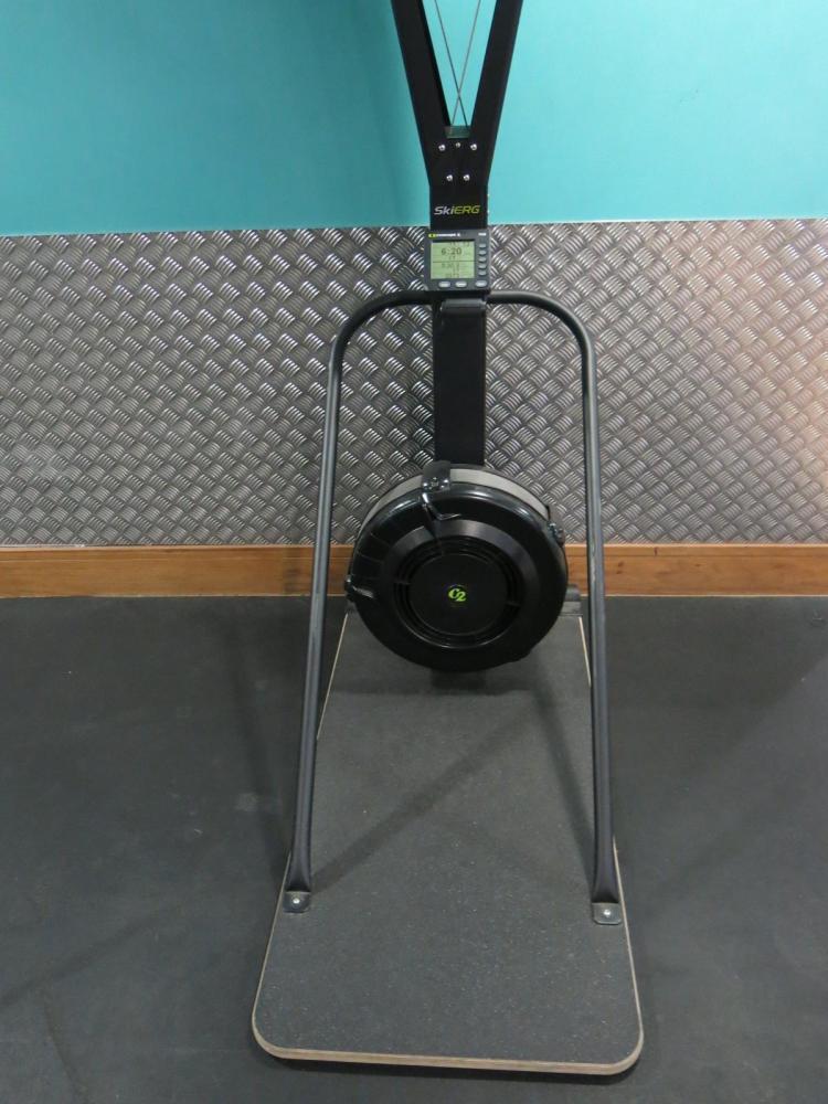 Concept 2 SkiErg Upright Rower with Platform and PM5 Control.