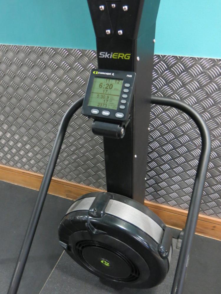 Concept 2 SkiErg Upright Rower with Platform and PM5 Control.