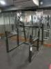 Core Gym Equipment Squat Rack/Bench Press Station with Plate Weight Storage.